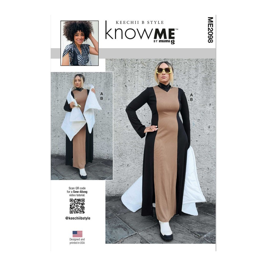 Patron Robe en tricot et foulard pour femmes - Mc Call's ME2098  - 1