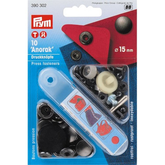 Boutons pression Anorak Canon de fusil 15 mm Prym  - 1