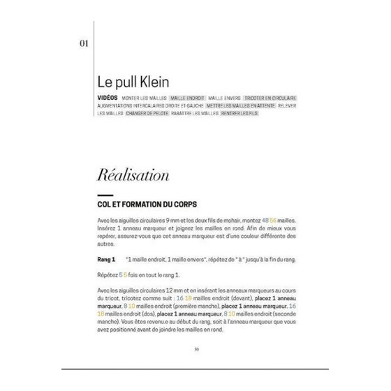 Livre Les basiques de Mlle Sophie Apprenez à tricoter sans stresser  - 8