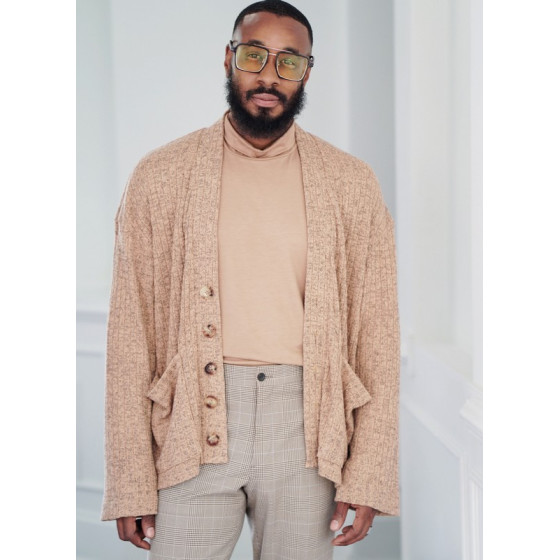 Patron Col roulé et cardigan pour hommes - Mc Call's ME2105  - 5