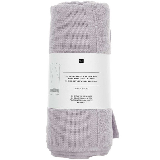 Serviette de toilette à broder Lilas clair - Rico Design Rico Design - 1