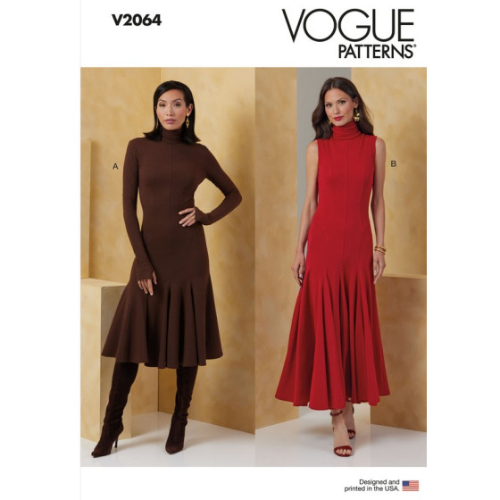 Patron Robe en tricot pour Femmes - Vogue 2064  - 1
