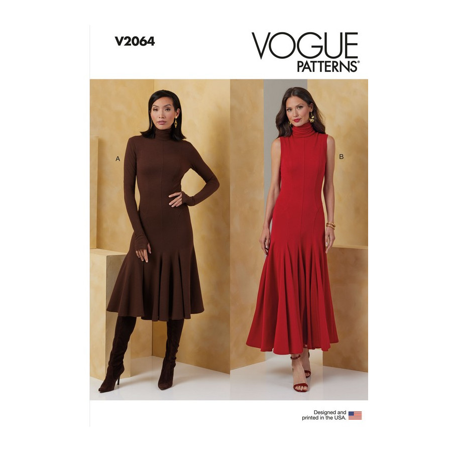 Patron Robe en tricot pour Femmes - Vogue 2064  - 1