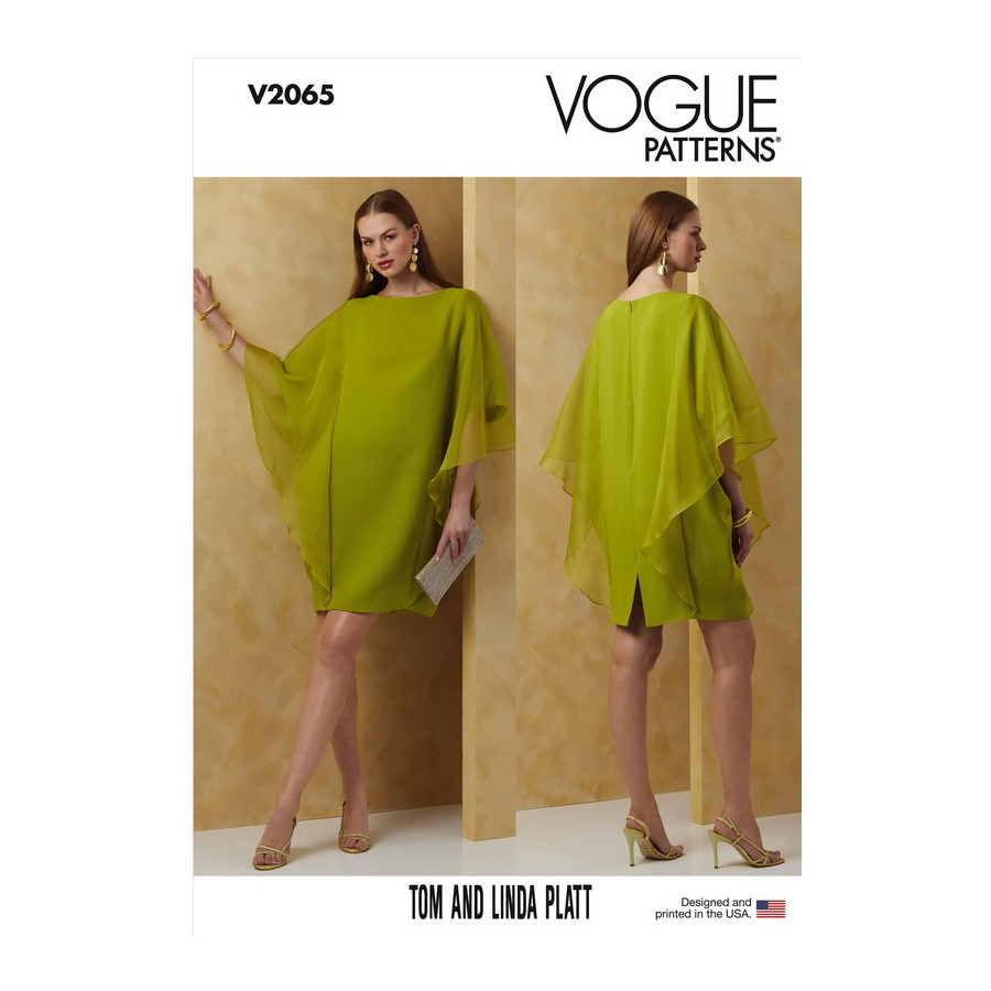 Patron Robe pour Jeunes Femmes - Vogue 2065  - 1