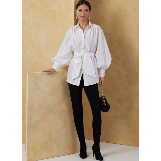 Patron Hauts et Ceinture écharpe pour Femmes - Vogue 2068  - 7