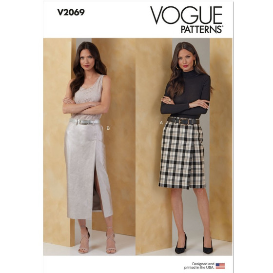 Patron Jupe en deux longueurs pour Femmes - Vogue 2069  - 1