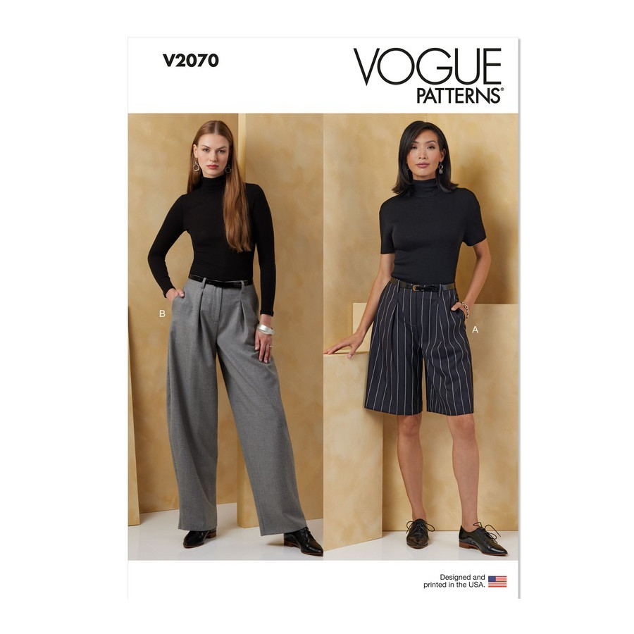 Patron Short et Pantalon pour Femmes - Vogue 2070  - 1