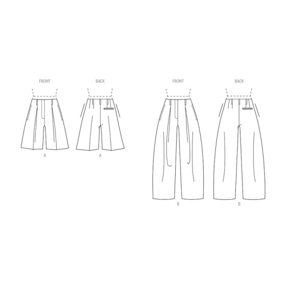 Patron Short et Pantalon pour Femmes - Vogue 2070  - 3