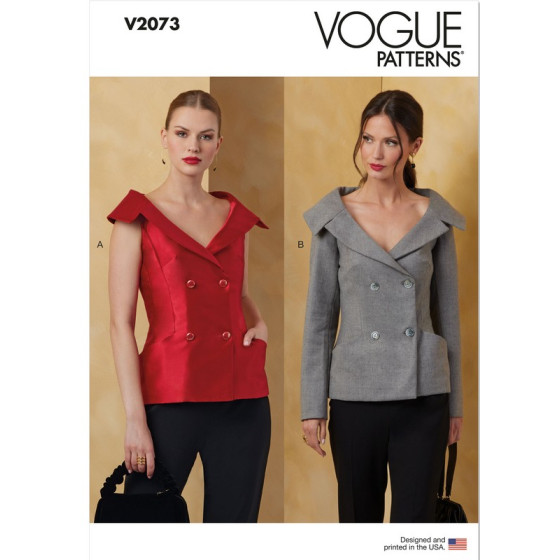 Patron Vestes pour Femmes - Vogue 2073  - 1