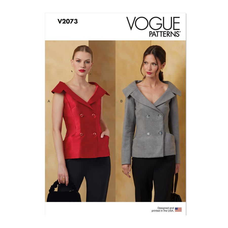 Patron Vestes pour Femmes - Vogue 2073  - 1