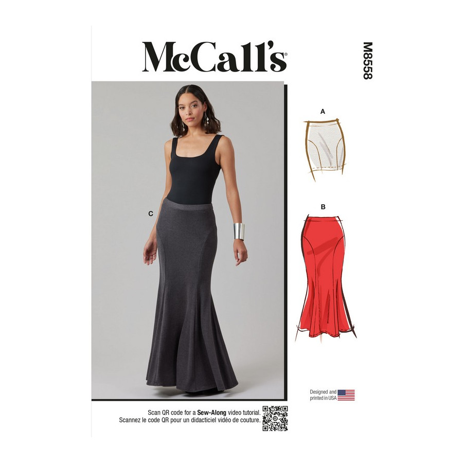 Patron Jupe en tricot pour femmes - Mc Call's M8558  - 1
