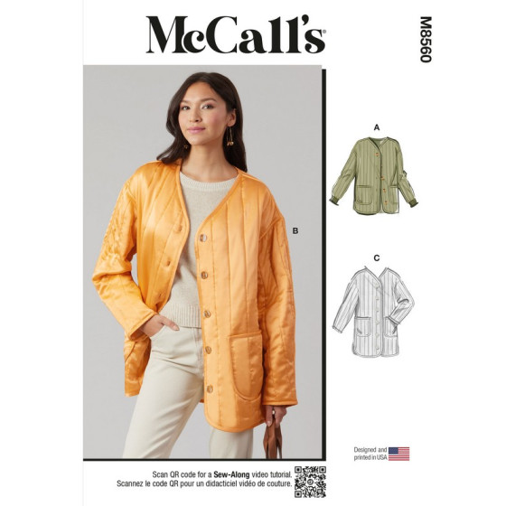 Patron Veste avec variations de manche pour femmes - Mc Call's M8560  - 1