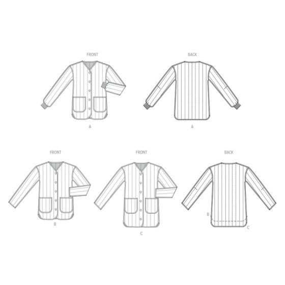 Patron Veste avec variations de manche pour femmes - Mc Call's M8560  - 3