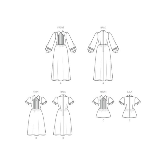 Patron Robe pour jeunes femmes - Mc Call's M8569  - 3