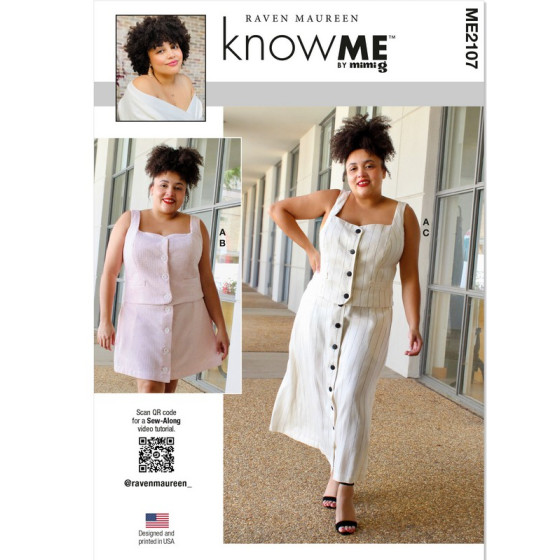 Patron Haut en deux longueurs pour femmes - Mc Call's ME2107  - 1