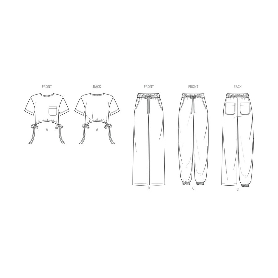 Patron Haut en tricot et Pantalons tissés pour femmes - Mc Call's ME2110  - 3