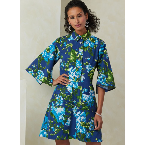 Patron Robe en deux longueurs pour Femmes - Vogue 2083  - 4
