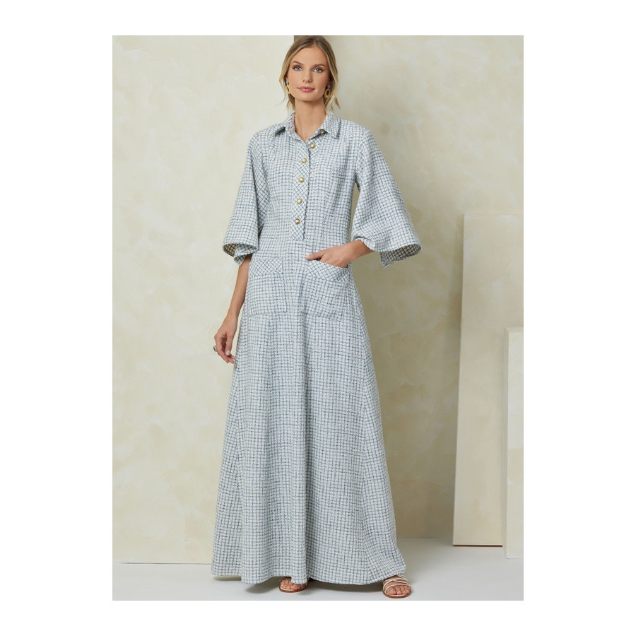Patron Robe en deux longueurs pour Femmes - Vogue 2083  - 7
