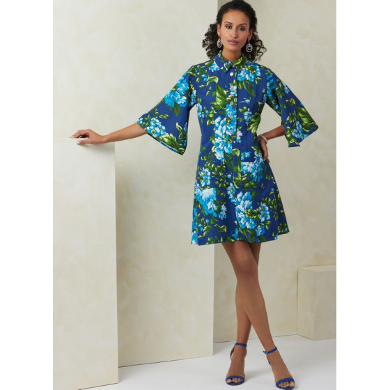 Patron Robe en deux longueurs pour Femmes - Vogue 2083  - 5