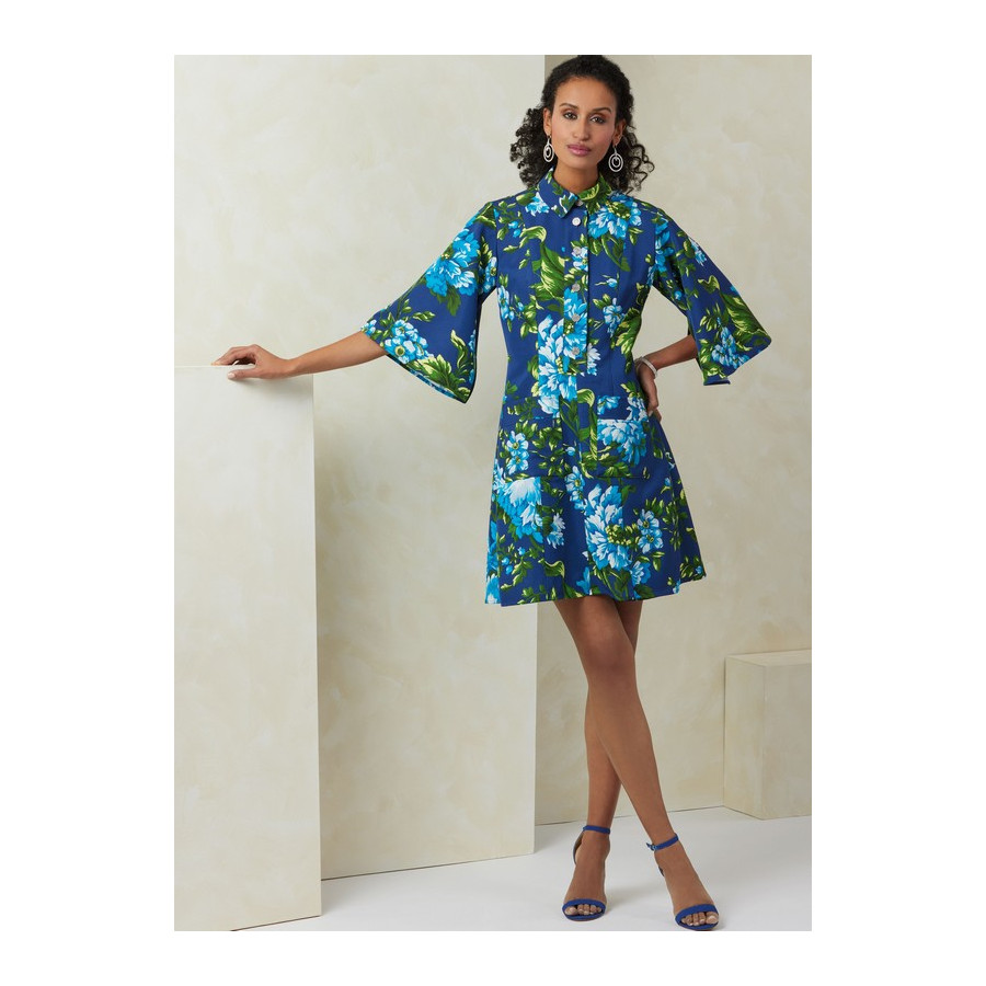 Patron Robe en deux longueurs pour Femmes - Vogue 2083  - 5