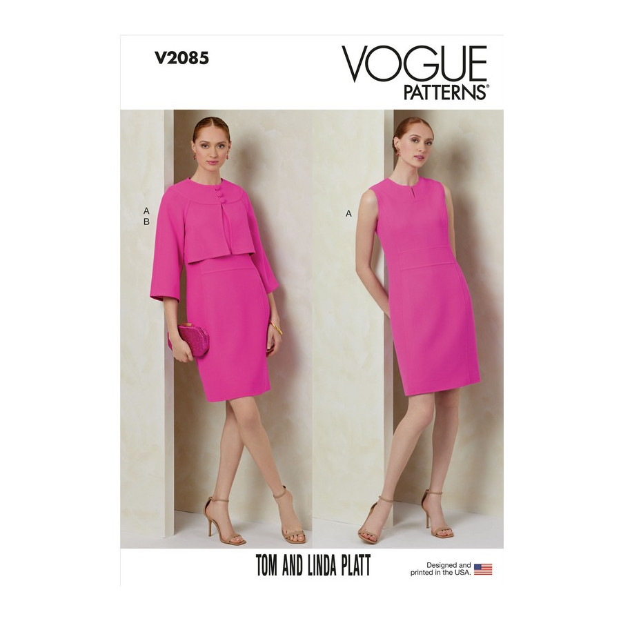 Patron Robe et Veste pour Femmes - Vogue 2085  - 1