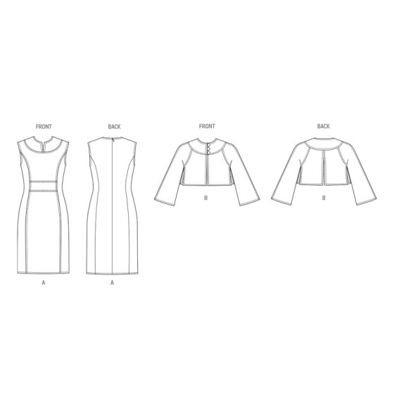 Patron Robe et Veste pour Femmes - Vogue 2085  - 3