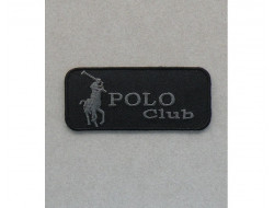 Écusson thermocollant Polo noir  - 1