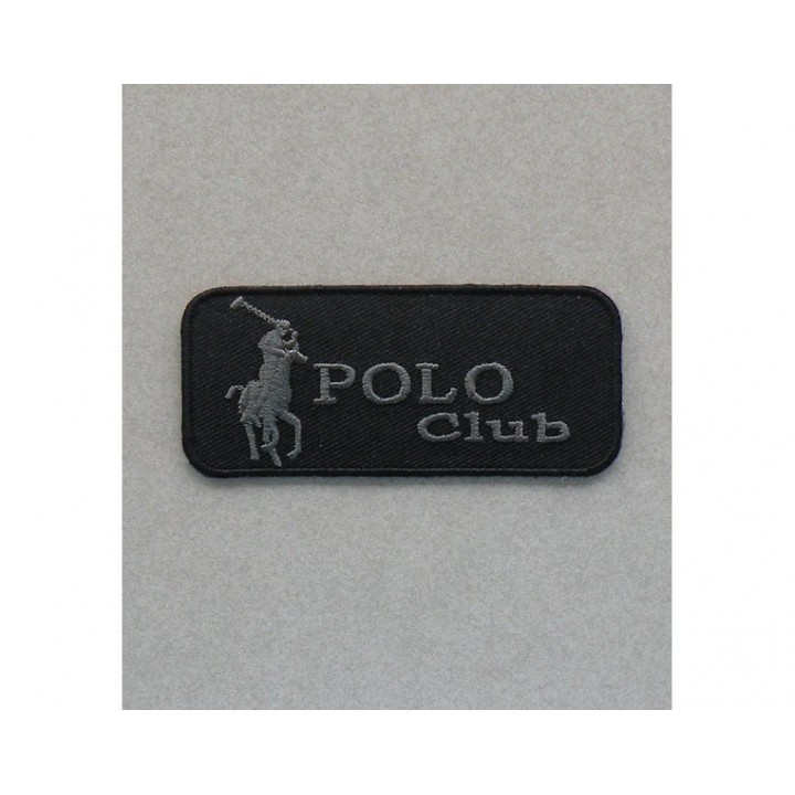 Écusson thermocollant Polo noir  - 1
