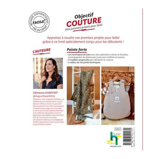 Livre Objectif couture Mes premiers projets pour bébé  - 9