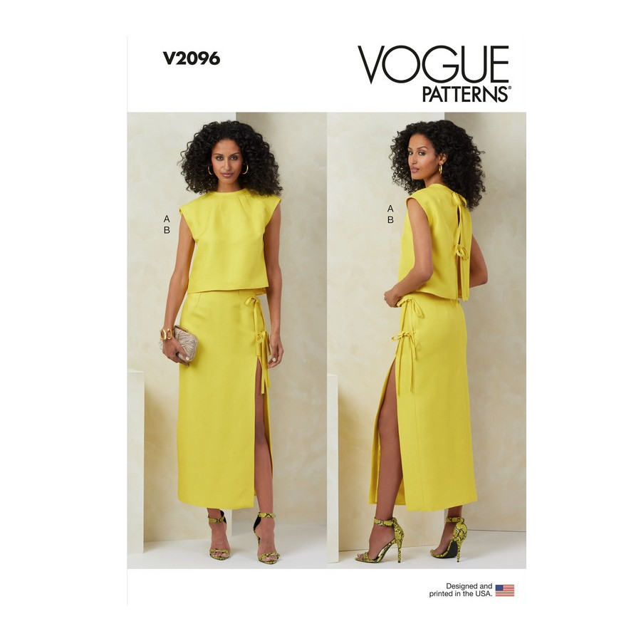 Patron Haut et Jupe pour Femmes - Vogue 2096  - 1