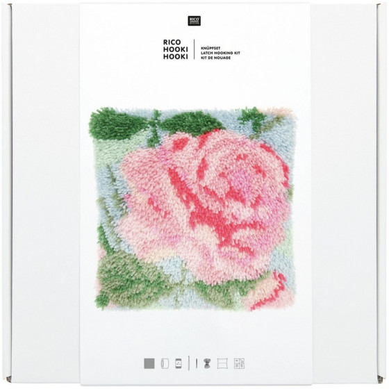 Kit de nouage Coussin Rose, Rico Hooki Hooki  - 1