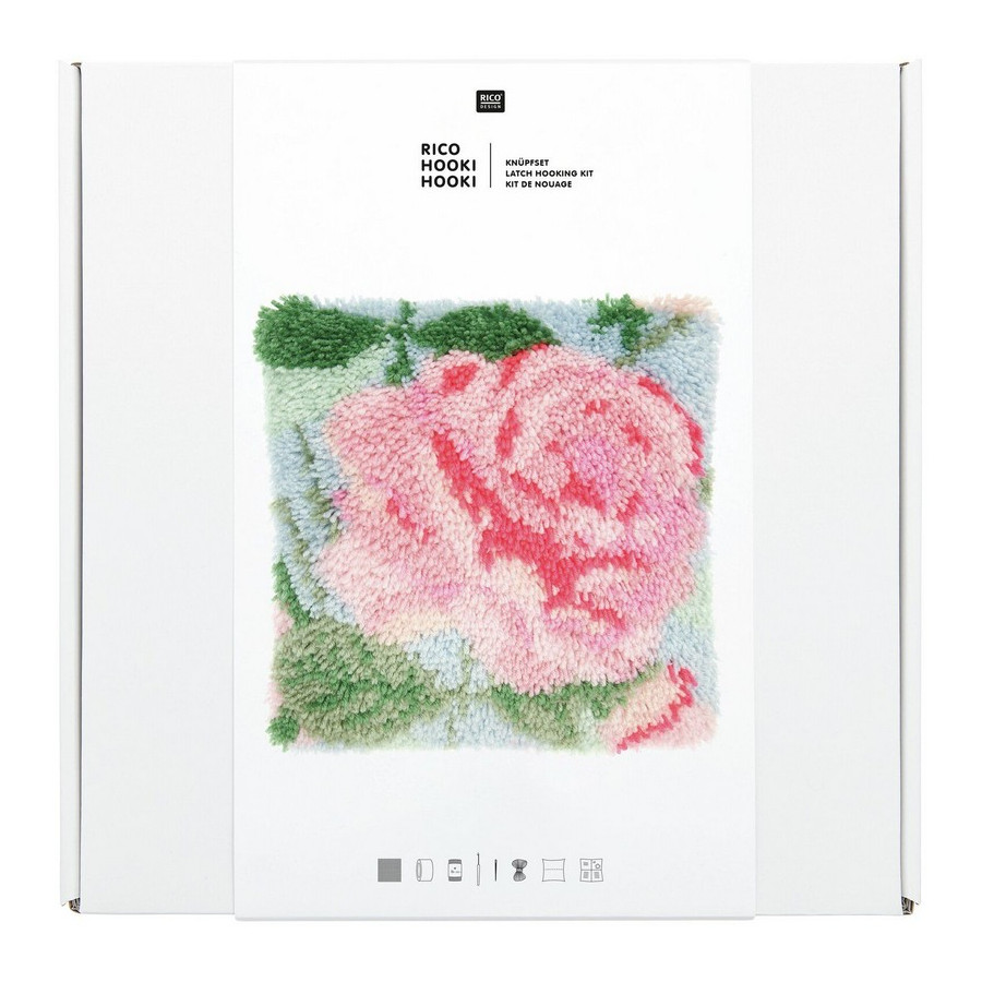 Kit de nouage Coussin Rose, Rico Hooki Hooki  - 1