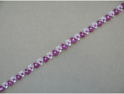 Galon fleur rococo violet parme