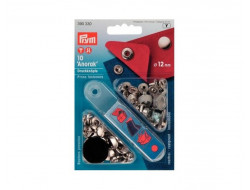 Boutons pression Anorak argent 12 mm Prym