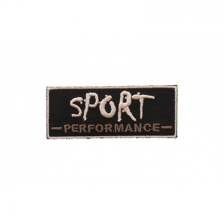 Écusson thermocollant Sport noir  - 1