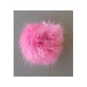 Pompon Fausse Fourrure 13-15cm - Vert Forêt - Les Tissus