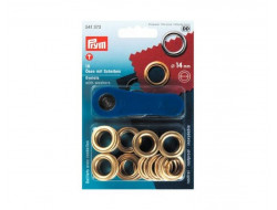 Œillets avec rondelles 14 mm Doré - Prym  - 1