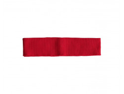 Bas de blouson acrylique rouge