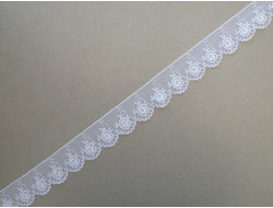 Dentelle valencienne 35 mm - Blanche