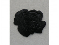 Écusson thermocollant Rose Noire Grand modèle