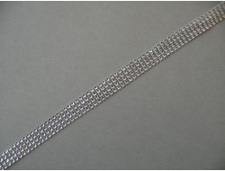 Galon strass argent  - 1