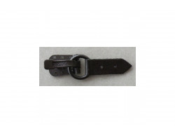 Attache, crochet fourrure marron