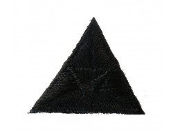 Écusson thermocollant triangle noir