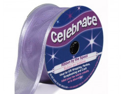 Bobine celebrate ruban mousseline violet
