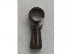 Agrafe d'anneaux double marron