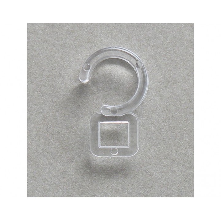 Agrafe d'anneaux cristal  - 1