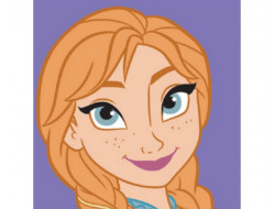 Kit canevas Disney Anna, La Reine des Neiges