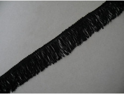 Frange rayonne noire 4.50 cm