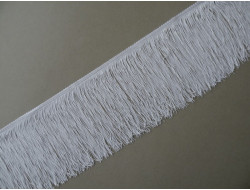 Frange rayonne blanche 14 cm