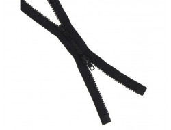 Fermeture à glissière plastique double curseur séparable  - 1